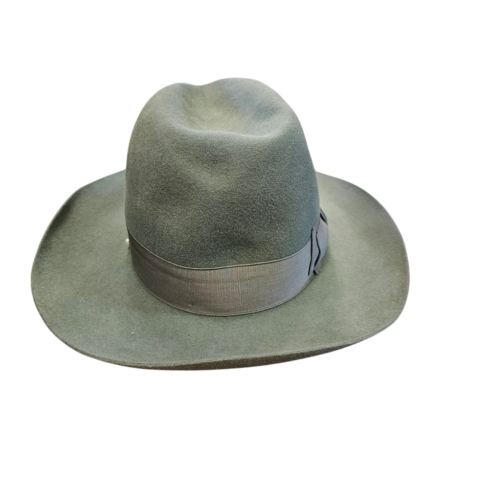 Borsalino Ladies Moss Green Felted Wool Hat - Picture 2 of 7